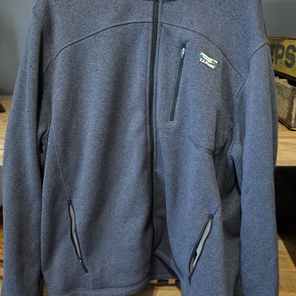 L.L. Bean Dark Gray Fleece Jacket